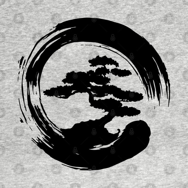 Bonsai Tree in Enzo Circle by DetourShirts